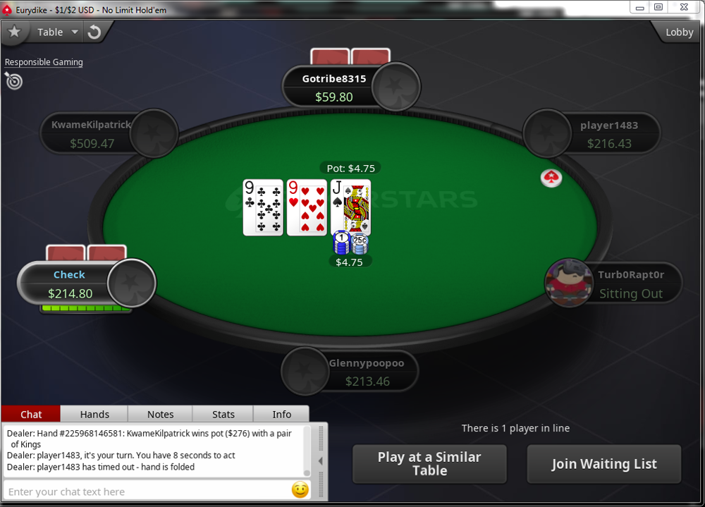 Cash game action is live and well around the clock at PokerStars MI